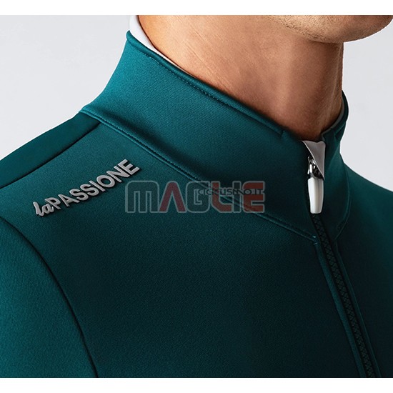 Maglia La Passione Manica Lunga 2019 Verde Bianco - Clicca l'immagine per chiudere